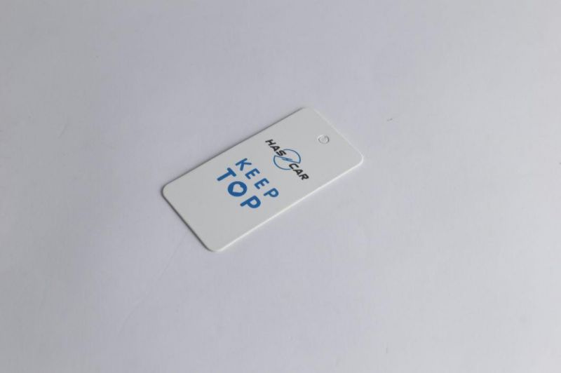 1000GSM 1mm Thick Paper Hangtag Swing Blue Hang Tag