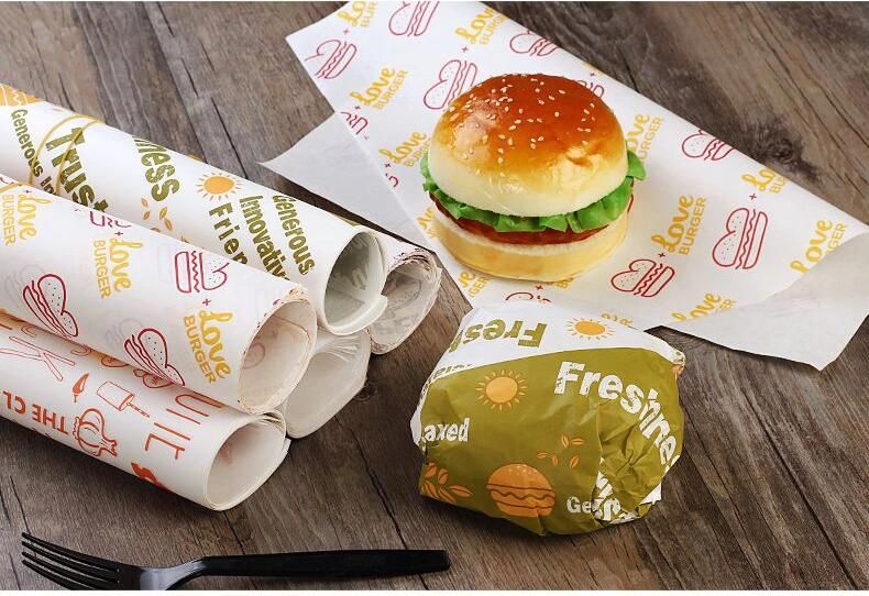 Kfc Food Packaging Packing Tray Liner High Quality Burger Wrapping Paper