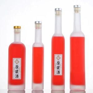 Stocked 375ml 500ml 700ml 1000ml Frost Empty Glass Bottle for Vodka Liquor Wine with Polymer Cork Crown Cap