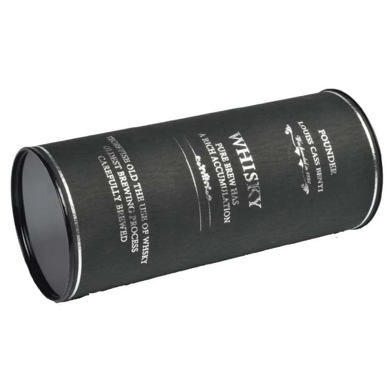 Custom Wholesale Golden Silver Yellow Brown Blue Green Orange White Black Pink Purple Paper Gift Packaging Tube for Food Tea Jewelry Makeup Wine Package