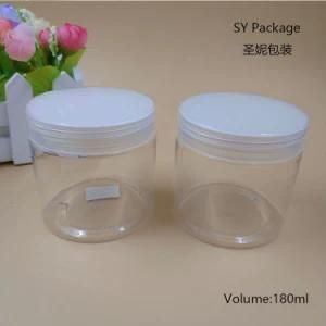 180ml Pet Plastic Hair Mask Gel Cream Jar with Lids