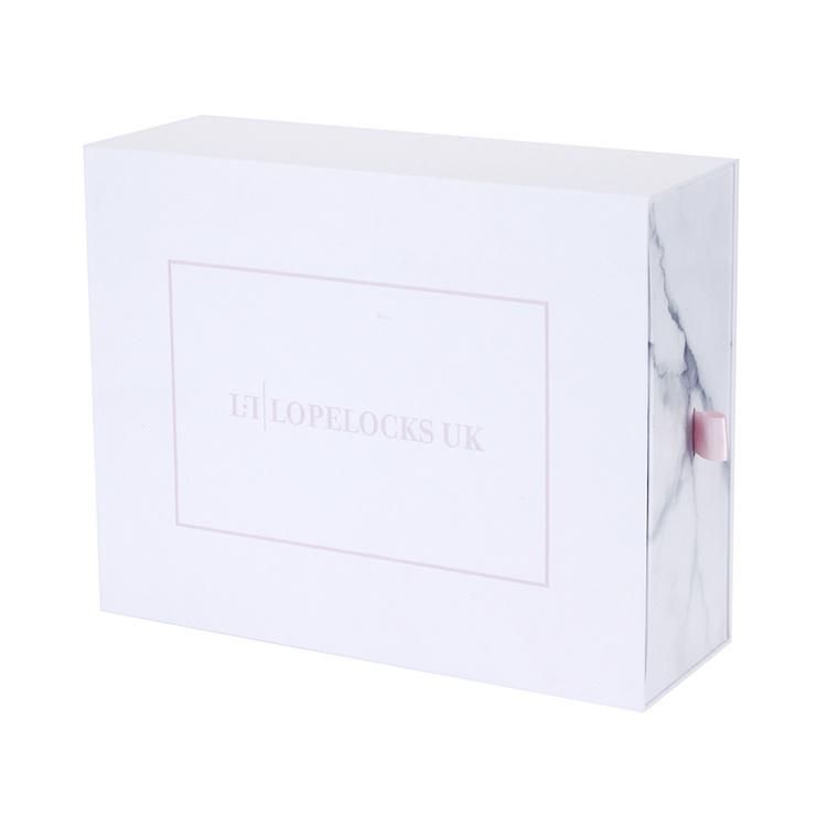 Luxury White Marble Print Gift Packaging Box