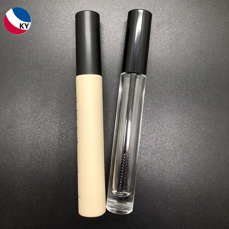 OEM ODM Luxury Glass Mascara Serum Containers Glass Custom Logo Eyebrow Gel Tube Packaging