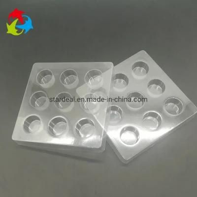 Disposable Plastic Chocolate Packing Clear Insert Trays