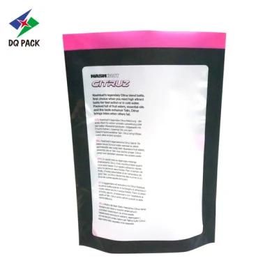 Matte Effects 3 Side Sealed Bag with Transparency Window Retort Pouch Perforated Food Pouch Plastic Bag