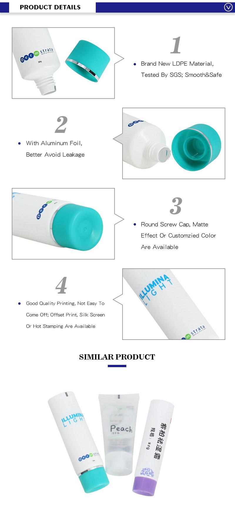 Skincare Packaging Plastic LDPE 30ml Empty Cosmetic Tube Containers