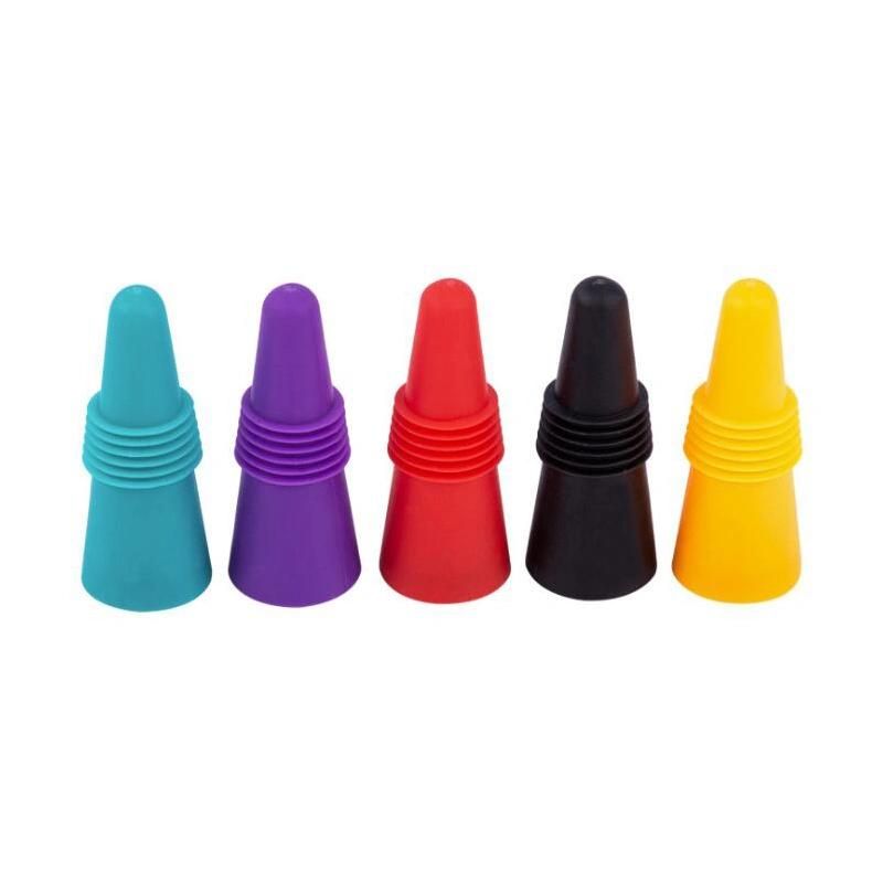 Reusable Wine Stopper Silicone, Bottle Stoppers Wine Sealer Bottle Plugs Screw for Preserving Beer Champagne Beverage Alcohol, Open Bottle Saver Esg12147