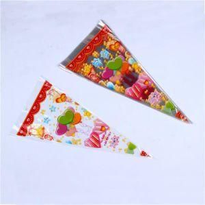 Customized Multicolor Printing OPP Triangle Birthday Gift Snack Packaging Bag