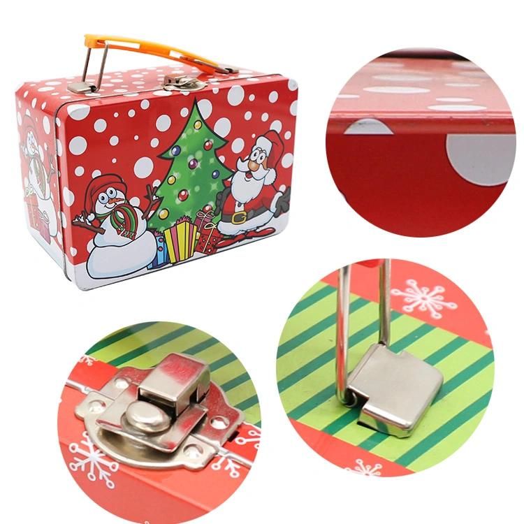 Wholesale Easy Handle Metal Tin Lunch Box with Lock and Key