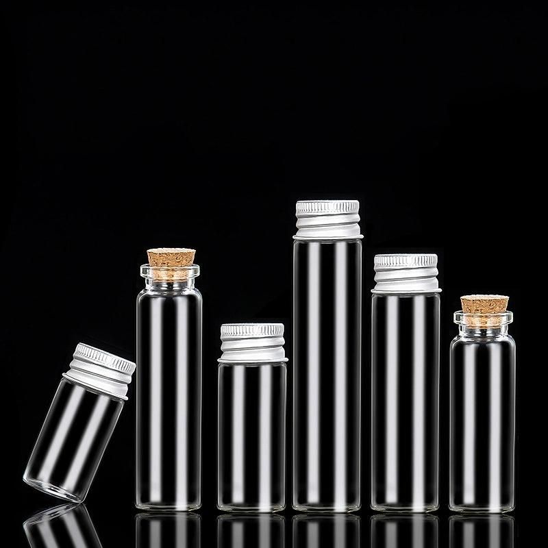 DIY Homemade 5ml 10ml High Borosilicate Small Glass Wishing Tube Vials in Cork