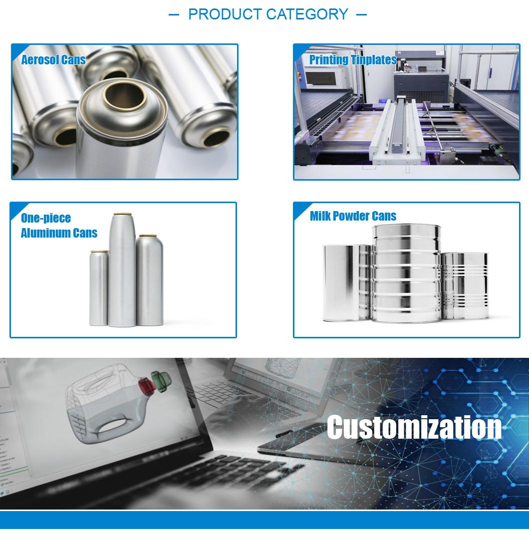 Customized Chemical 35, 40, 45, 50, 53 Aluminium Price Drink Can