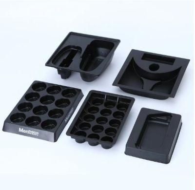 Custom Black PS Matt Thermoforming Plastic Blister Package Tray