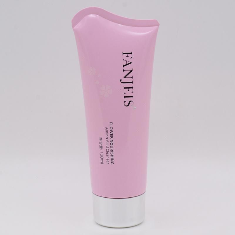 Printing Plastic Empty Hand Cream Tube Cosmetic Packaging Sliver Lid