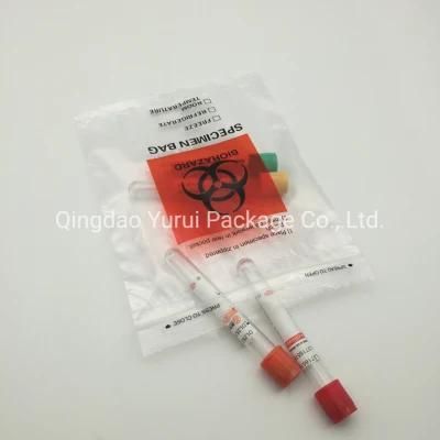 3 Layers Easy Open PE Sample Package Storage Poly Bag Reclosable Single Zipper Waterproof Specimen Transport Bag