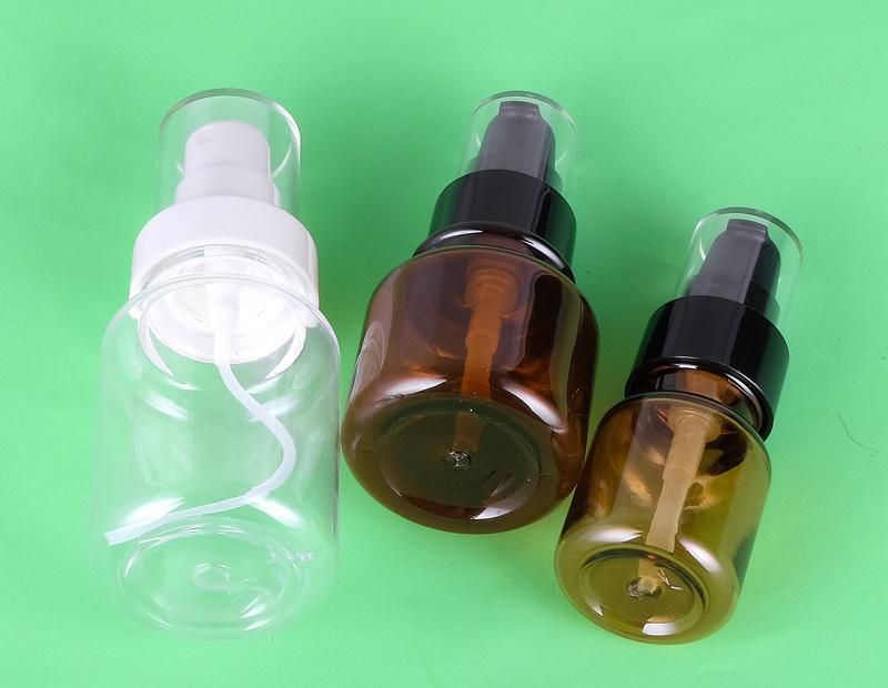 Best Price Pet Transparent Customized Cosmetic Packaging Lotion Pump Color Bottle 40ml 80ml 130ml