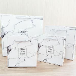 Marble Gift Bag Paper Tote Bag Clothing Gift Bag Square Jewelry Aroma Paper Bag