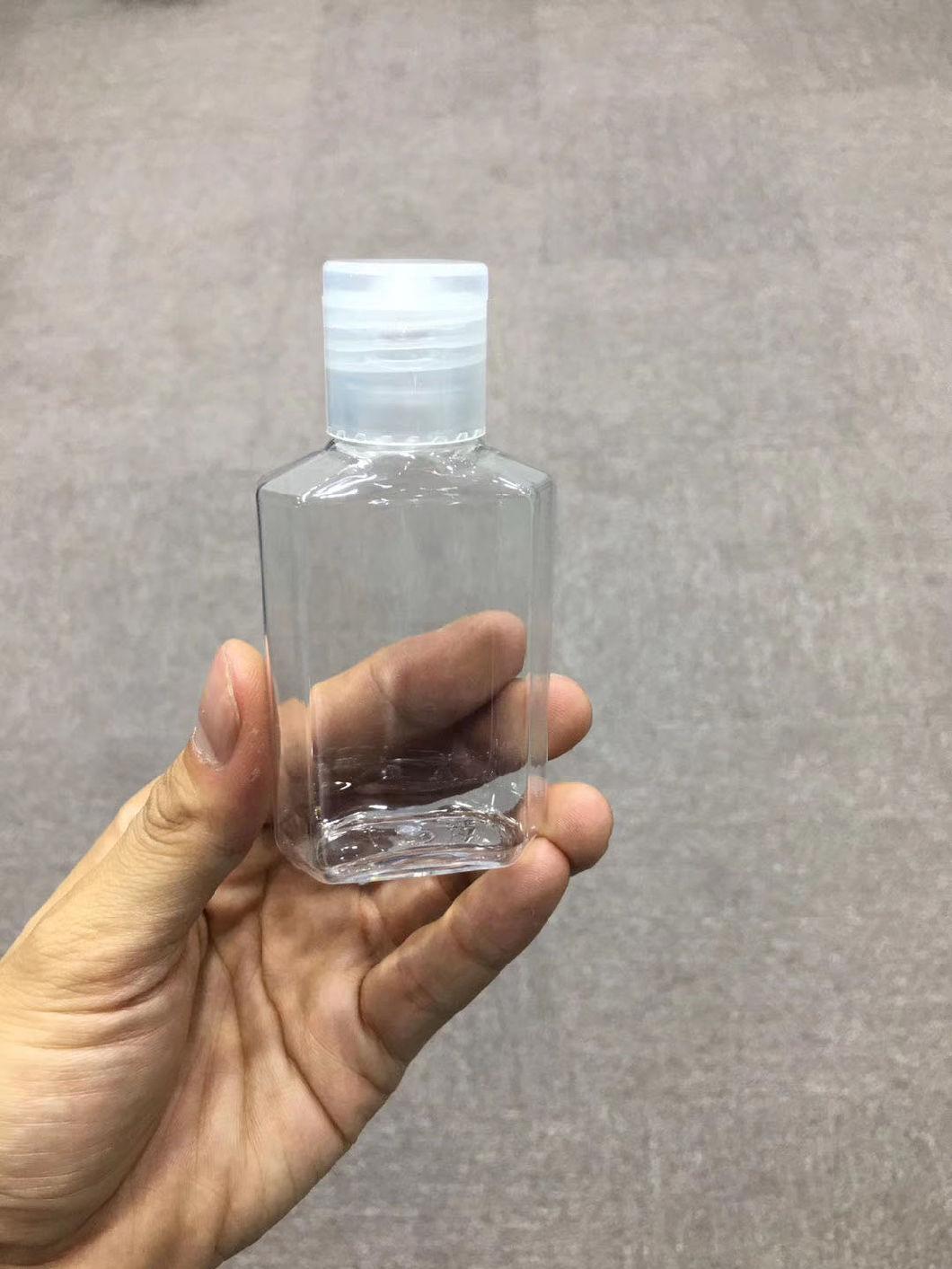 Good Price 50ml 60ml 100ml Disposable Hand Sanitizer Pet Bottle with Flip Top Cap