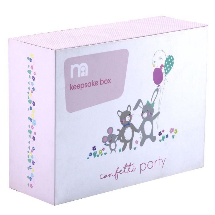 Custom Paper Cardboard Photo Storage Boxes Baby Shoe Packaging Box with PVC Clear Window