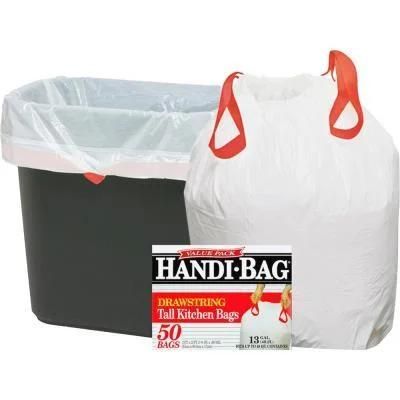 HDPE LDPE Biodegradable Garbage Bags Drawstring Rope Bag