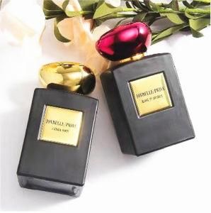 Black Color Square Fashion 100ml Perfume Glass Bottle