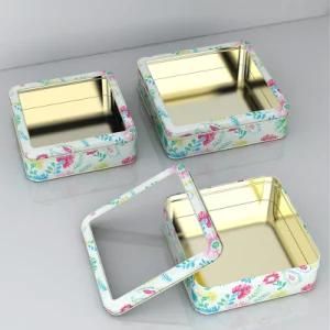 Fruit Snack Gift Metal Window Tin Box