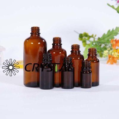 20ml Amber Glass Essential Oil Bottle with Thefproof Cap, Sample Glass Vials