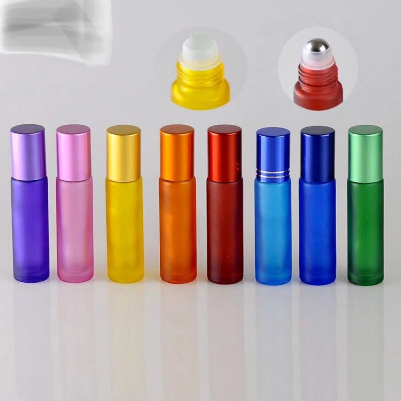 10ml Color Thick Glass Roll on Essential Oil Empty Parfum Bottles Roller Ball