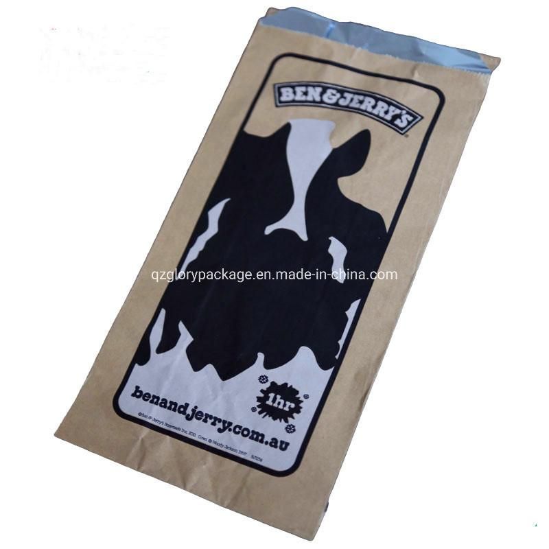 Food Packaging Fried Aluminium Foil Paper Bag Chicken Kebab Bag