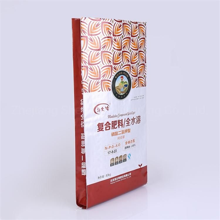 Kraft Paper Laminated PP Woven Powder Packing Sack with Aluminum Film