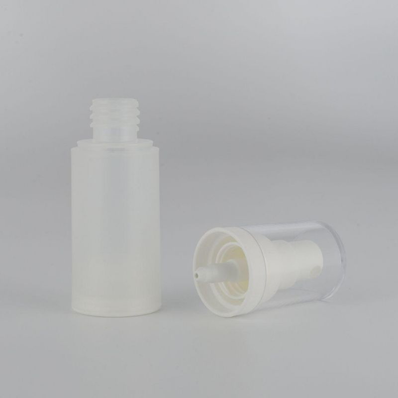 White in Stock 15ml 30ml 50ml Atomizer White Head Mist Airless Spray Bottle Packaging Cosmetic Airless Pump Bottle