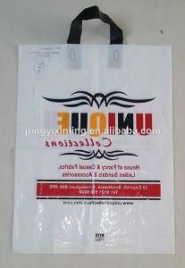 Plastic White Handle Shopping Bag