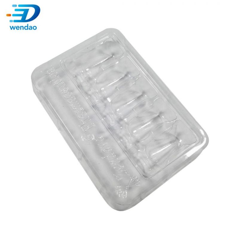 Custom Disposable Small Blister Trays Pharmaceutical/Medical/Steroids Plastic Trays