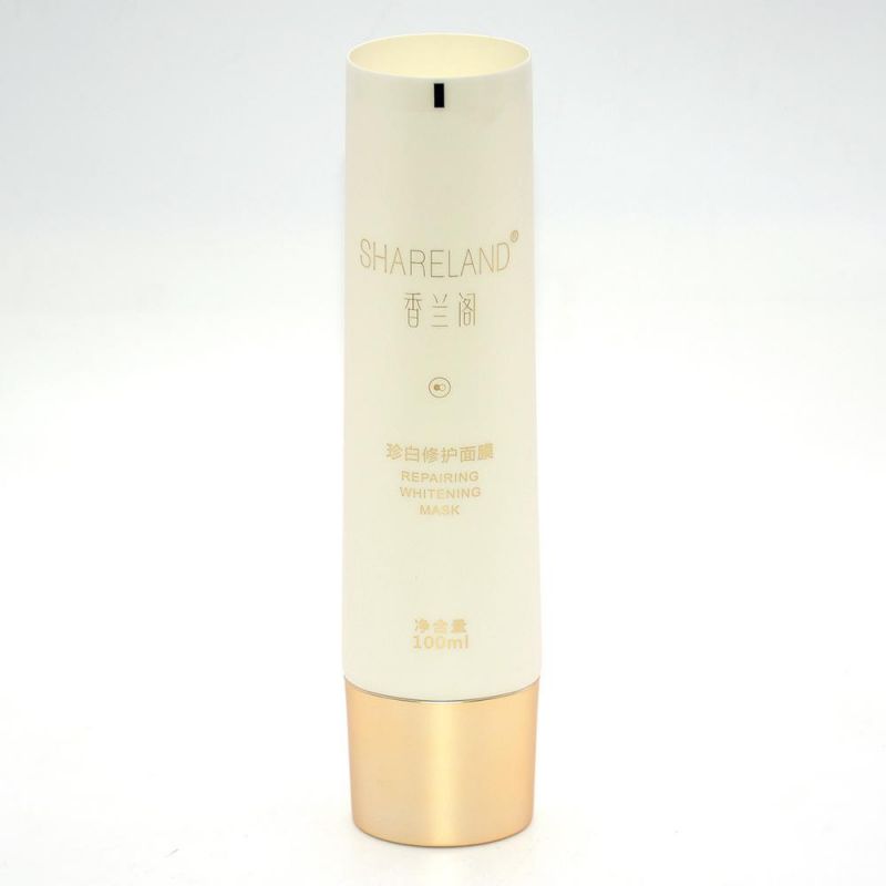 Empty Soft White Frosted Packaging Cosmetic Matte Plastic Squeeze Tube