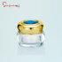 15g Plastic Empty Cream Jar with Metalized Gold Lid