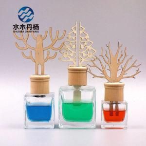 50ml 100ml 150ml Square Aroma Diffuser Bottle with Christmas Tree Reeds