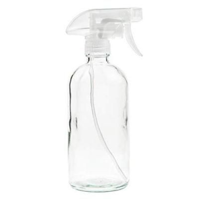 16oz Glass Boston Bottle in Clear with Spray and Lotion Head