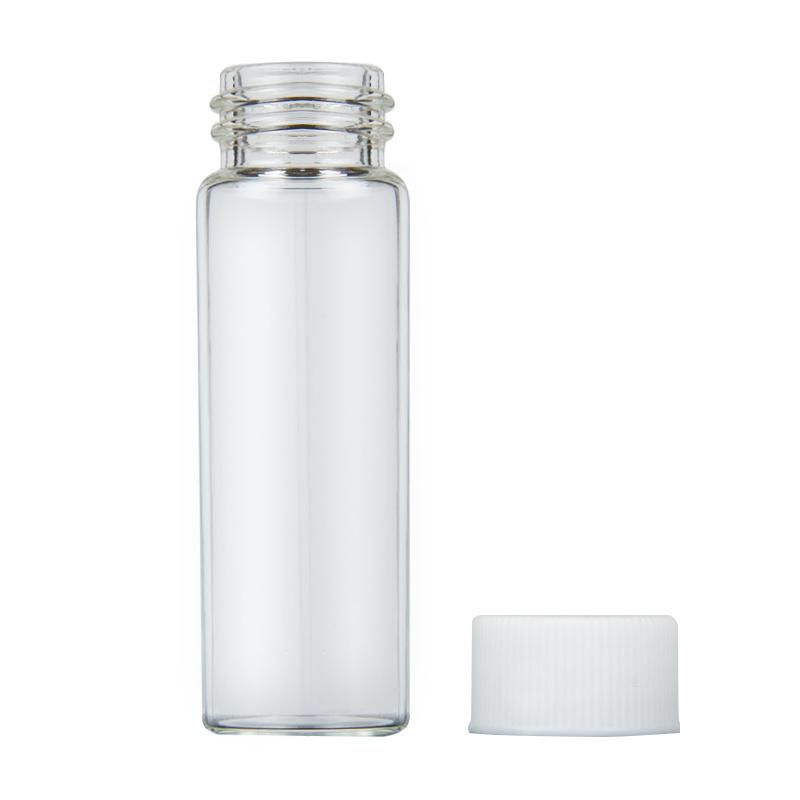 High Quality Factory Custom Screw Top Bottle with Black Plastic Lids for Cosmetics