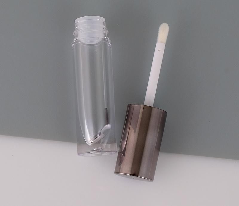 Hot Sale New Arrival 2.8ml Clear Lip Gloss Tube Brown Top Lip Gloss Packaging Custom Packaging Brown Top Lip Gloss Tubes with Wands