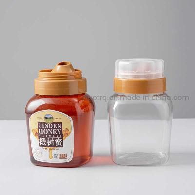 300g Clear Plastic Honey Bottle with PP Cap for Honey Packaging