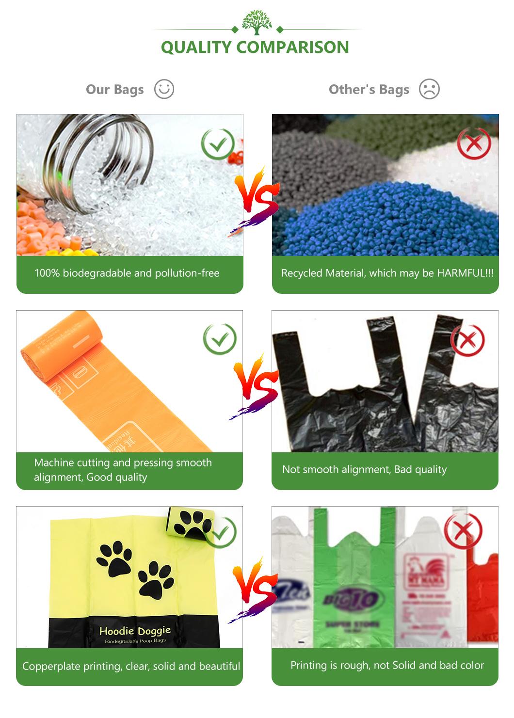 PLA+Pbat/Pbat+Corn Starch Biodegradable Bags, Compostable Bags, Rubbish Bags for Factory