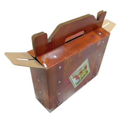 Custom Corrugated Cardboard Box with Handle Wholesale