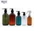 Factory Personal Care Wholesale 100ml 200ml 500ml Plastic Shampoo Bottle with Black Lotion Pump Dispenser