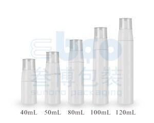 50ml/80ml Transparent Pet Cosmetic Packaging Screw Cap Pump Lotion Bottle.