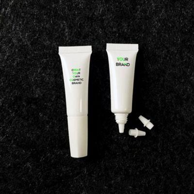 White PE Plastic Cosmetic Printing Tube with Flip Top Cover Manufacturing Plastic Tube for Cosmetic Plain