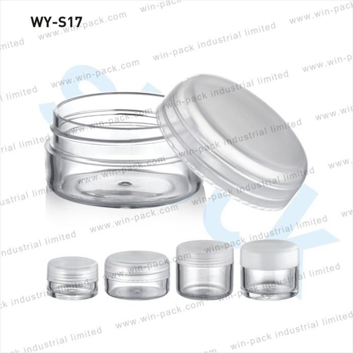 Clear Plastic Cosmetic Packaging Cream Jar Hot Sale 10g Plastic Cosmetic Jar with Lids Packaging Cream Jar