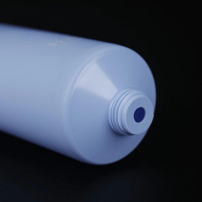 Large blue Matte Packaging Soft PE Sugar Cane Hand Cream Squeeze Tube with Sliver Screw Lid