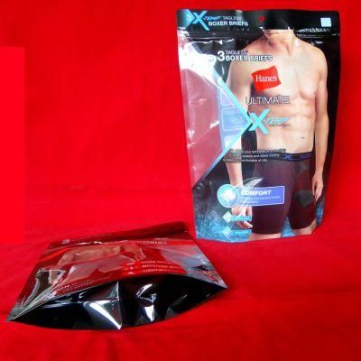 Plastic Zipper Pouch Stand up Zip T-Shirt Bags