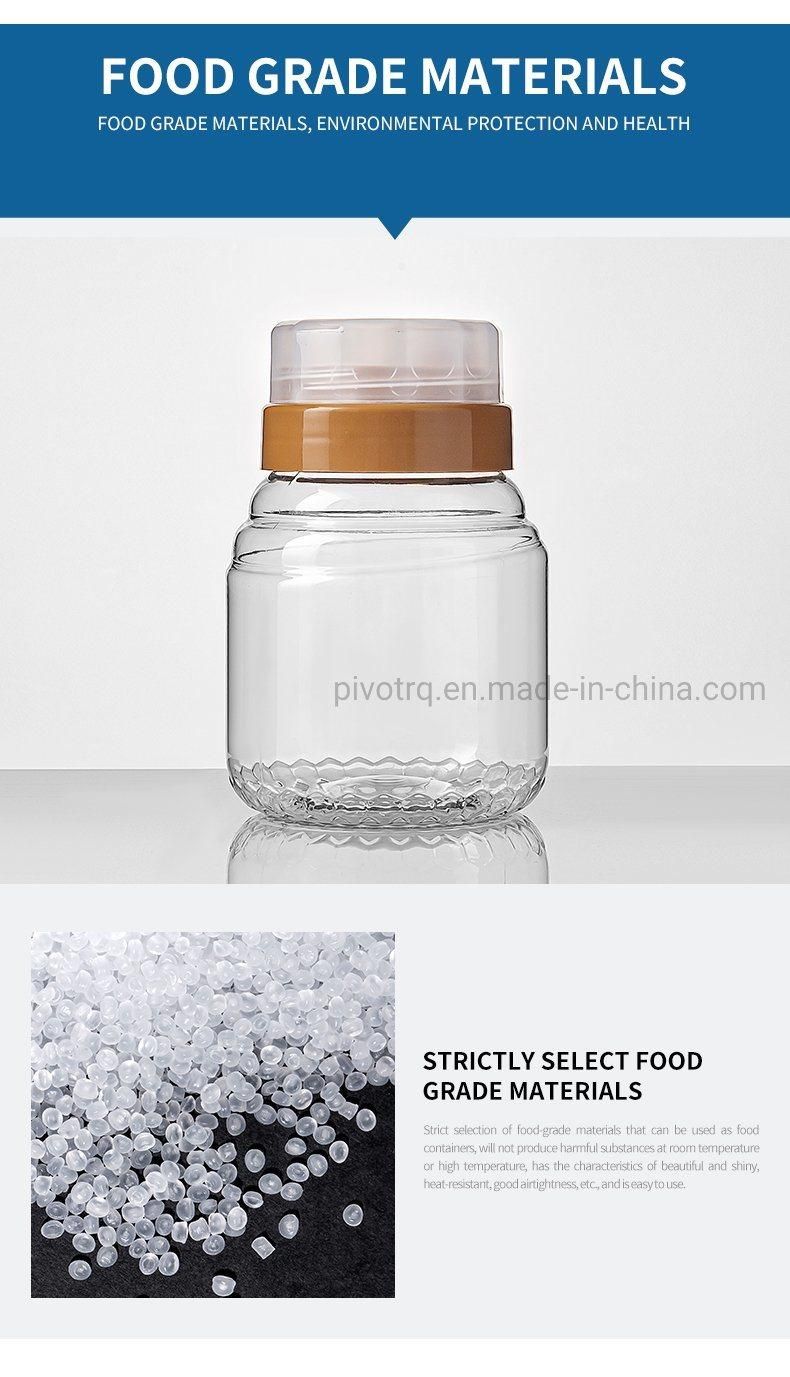 1kg Clear Plastic Bottle for Honey Packaging Food Grade Honey Jars