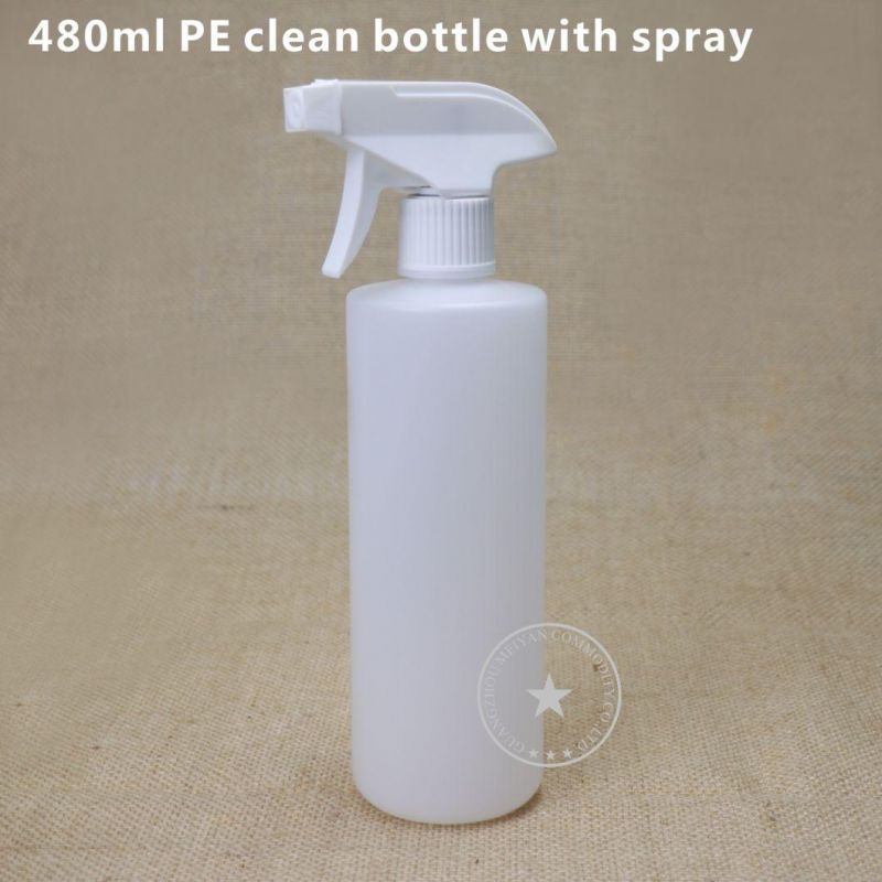 Factory Outlet 16oz 480ml 500ml HDPE Sterilizing Bottle & Spray Bottle