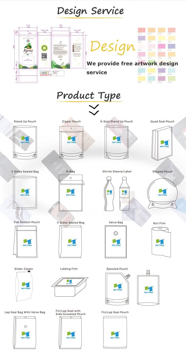 DIN Certificate Laminated Material Reseal Bags for Flour Packaging